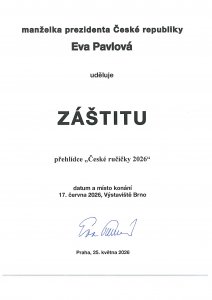 Záštita první dámy Evy Pavlové 2026