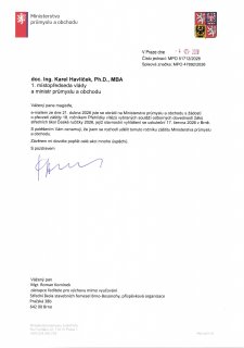 Ministerstvo průmyslu a obchodu podpořilo České ručičky 2026